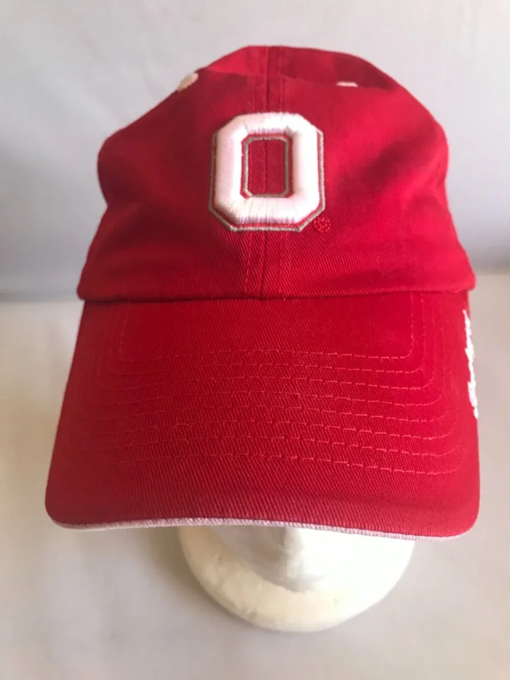 Ohio State Buckeyes Hat Red Baseball Cap Adj. Buckle Top of the World